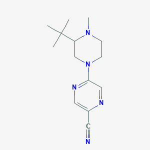 5-(3-Tert-butyl-4-methylpiperazin-1-yl)pyrazine-2-carbonitrile