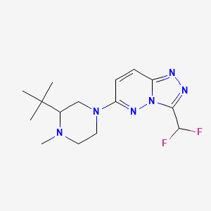 6-(3-Tert-butyl-4-methylpiperazin-1-yl)-3-(difluoromethyl)-[1,2,4]triazolo[4,3-b]pyridazine