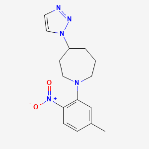 1-(5-Methyl-2-nitrophenyl)-4-(triazol-1-yl)azepane