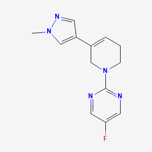 5-fluoro-2-[5-(1-methylpyrazol-4-yl)-3,6-dihydro-2H-pyridin-1-yl]pyrimidine