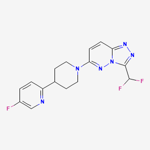 3-(Difluoromethyl)-6-[4-(5-fluoropyridin-2-yl)piperidin-1-yl]-[1,2,4]triazolo[4,3-b]pyridazine