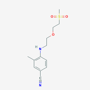 3-Methyl-4-[2-(2-methylsulfonylethoxy)ethylamino]benzonitrile