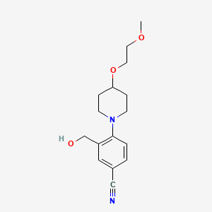 3-(Hydroxymethyl)-4-[4-(2-methoxyethoxy)piperidin-1-yl]benzonitrile