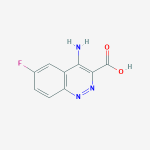 molecular formula C9H6FN3O2 B069836 4-Amino-6-fluorocinnoline-3-carboxylic acid CAS No. 161373-43-9
