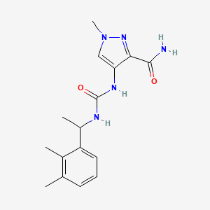 4-[1-(2,3-Dimethylphenyl)ethylcarbamoylamino]-1-methylpyrazole-3-carboxamide