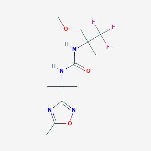 1-[2-(5-Methyl-1,2,4-oxadiazol-3-yl)propan-2-yl]-3-(1,1,1-trifluoro-3-methoxy-2-methylpropan-2-yl)urea