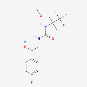 1-[2-(4-Fluorophenyl)-2-hydroxyethyl]-3-(1,1,1-trifluoro-3-methoxy-2-methylpropan-2-yl)urea