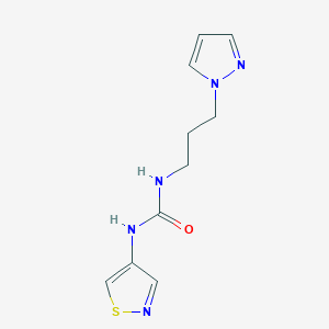 1-(3-Pyrazol-1-ylpropyl)-3-(1,2-thiazol-4-yl)urea