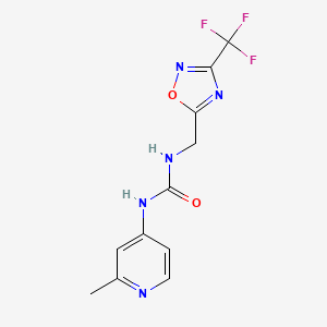 1-(2-Methylpyridin-4-yl)-3-[[3-(trifluoromethyl)-1,2,4-oxadiazol-5-yl]methyl]urea