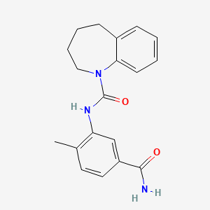 N-(5-carbamoyl-2-methylphenyl)-2,3,4,5-tetrahydro-1-benzazepine-1-carboxamide