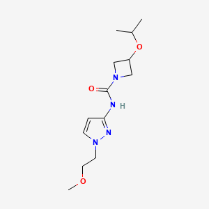 N-[1-(2-methoxyethyl)pyrazol-3-yl]-3-propan-2-yloxyazetidine-1-carboxamide