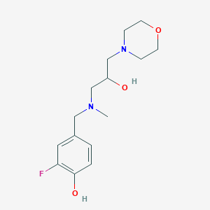 2-Fluoro-4-[[(2-hydroxy-3-morpholin-4-ylpropyl)-methylamino]methyl]phenol