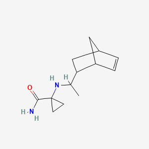 1-[1-(2-Bicyclo[2.2.1]hept-5-enyl)ethylamino]cyclopropane-1-carboxamide