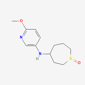 molecular formula C12H18N2O2S B6983782 6-methoxy-N-(1-oxothiepan-4-yl)pyridin-3-amine 