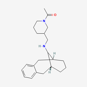 1-[3-[[[(1R,10S)-14-tricyclo[8.3.1.03,8]tetradeca-3,5,7-trienyl]amino]methyl]piperidin-1-yl]ethanone