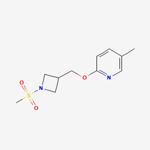 5-Methyl-2-[(1-methylsulfonylazetidin-3-yl)methoxy]pyridine