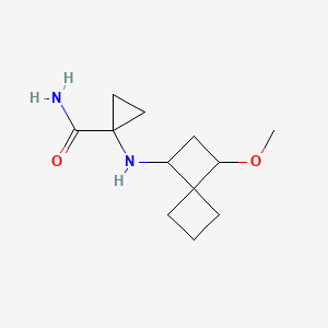 1-[(3-Methoxyspiro[3.3]heptan-1-yl)amino]cyclopropane-1-carboxamide