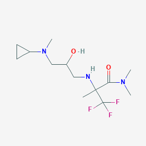 2-[[3-[cyclopropyl(methyl)amino]-2-hydroxypropyl]amino]-3,3,3-trifluoro-N,N,2-trimethylpropanamide