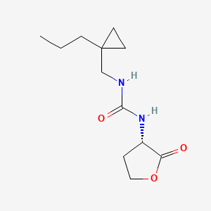 1-[(3S)-2-oxooxolan-3-yl]-3-[(1-propylcyclopropyl)methyl]urea