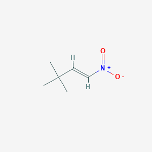 molecular formula C6H11NO2 B069839 3,3-Dimethyl-1-nitrobut-1-ene CAS No. 165881-29-8