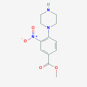Methyl 3-nitro-4-piperazinobenzenecarboxylate