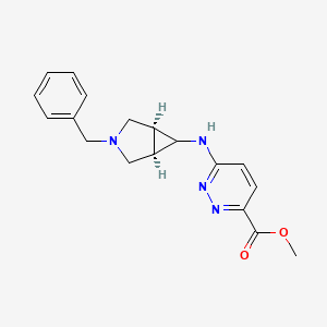 molecular formula C18H20N4O2 B6984783 methyl 6-[[(1S,5R)-3-benzyl-3-azabicyclo[3.1.0]hexan-6-yl]amino]pyridazine-3-carboxylate 