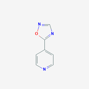 molecular formula C7H5N3O B069849 5-(Pyridin-4-yl)-1,2,4-oxadiazole CAS No. 162704-68-9