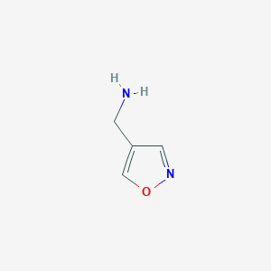 molecular formula C4H6N2O B069850 Isoxazol-4-ylmethanamine CAS No. 173850-43-6
