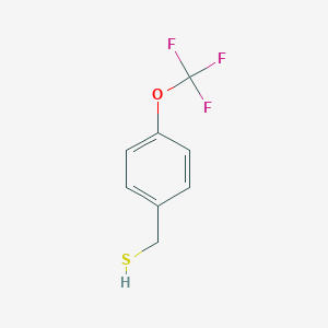 molecular formula C8H7F3OS B069855 [4-(Trifluoromethoxy)phenyl]methanethiol CAS No. 175278-03-2