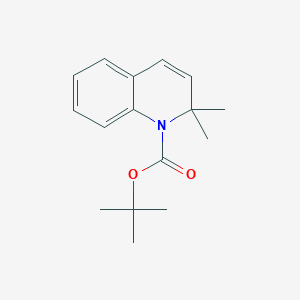 molecular formula C16H21NO2 B069856 1-Tert-butoxycarbonyl-1,2-dihydro-2,2-dimethylquinoline CAS No. 179898-89-6