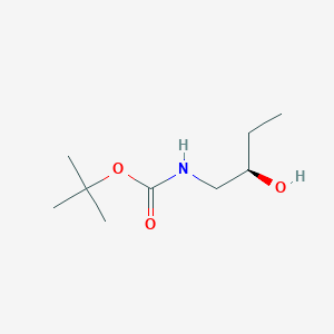 molecular formula C9H19NO3 B069870 Carbamic acid, [(2R)-2-hydroxybutyl]-, 1,1-dimethylethyl ester (9CI) CAS No. 185426-13-5