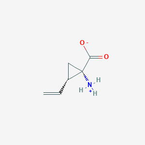 molecular formula C6H9NO2 B069882 (1S,2S)-1-azaniumyl-2-ethenylcyclopropane-1-carboxylate CAS No. 159700-57-9