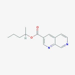 molecular formula C14H16N2O2 B6988425 Pentan-2-yl 1,7-naphthyridine-3-carboxylate 