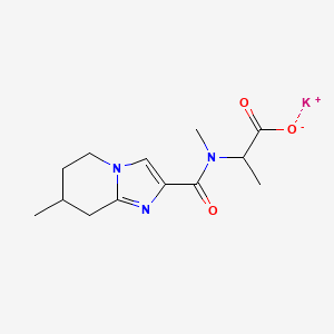 molecular formula C13H18KN3O3 B6988448 Potassium;2-[methyl-(7-methyl-5,6,7,8-tetrahydroimidazo[1,2-a]pyridine-2-carbonyl)amino]propanoate 