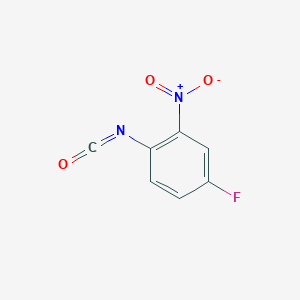 molecular formula C7H3FN2O3 B069888 4-Fluoro-2-nitrophenyl isocyanate CAS No. 190774-51-7