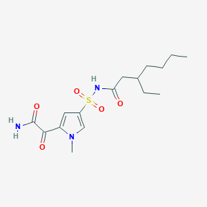 3-ethyl-N-(1-methyl-5-oxamoylpyrrol-3-yl)sulfonylheptanamide