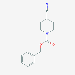 molecular formula C14H16N2O2 B069898 Benzyl 4-cyanopiperidine-1-carboxylate CAS No. 161609-84-3