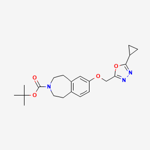 Tert-butyl 7-[(5-cyclopropyl-1,3,4-oxadiazol-2-yl)methoxy]-1,2,4,5-tetrahydro-3-benzazepine-3-carboxylate