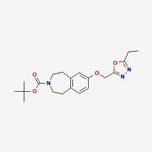 Tert-butyl 7-[(5-ethyl-1,3,4-oxadiazol-2-yl)methoxy]-1,2,4,5-tetrahydro-3-benzazepine-3-carboxylate