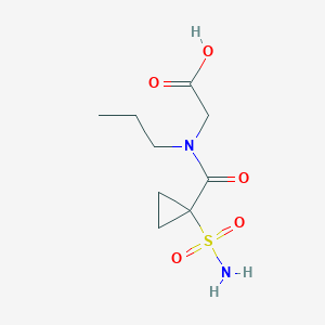 2-[Propyl-(1-sulfamoylcyclopropanecarbonyl)amino]acetic acid