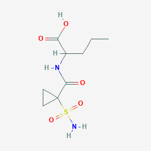 2-[(1-Sulfamoylcyclopropanecarbonyl)amino]pentanoic acid