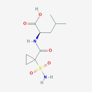 (2R)-4-methyl-2-[(1-sulfamoylcyclopropanecarbonyl)amino]pentanoic acid