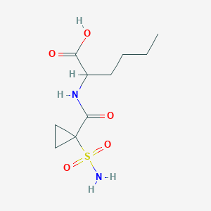 2-[(1-Sulfamoylcyclopropanecarbonyl)amino]hexanoic acid