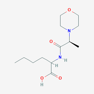 2-[[(2S)-2-morpholin-4-ylpropanoyl]amino]hexanoic acid