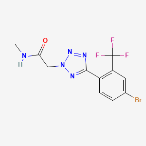 2-[5-[4-bromo-2-(trifluoromethyl)phenyl]tetrazol-2-yl]-N-methylacetamide