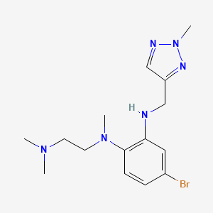 4-bromo-1-N-[2-(dimethylamino)ethyl]-1-N-methyl-2-N-[(2-methyltriazol-4-yl)methyl]benzene-1,2-diamine