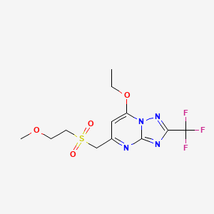 7-Ethoxy-5-(2-methoxyethylsulfonylmethyl)-2-(trifluoromethyl)-[1,2,4]triazolo[1,5-a]pyrimidine