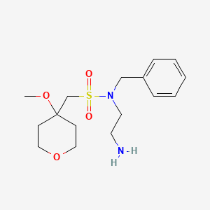 N-(2-aminoethyl)-N-benzyl-1-(4-methoxyoxan-4-yl)methanesulfonamide