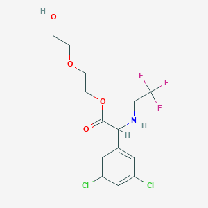 2-(2-Hydroxyethoxy)ethyl 2-(3,5-dichlorophenyl)-2-(2,2,2-trifluoroethylamino)acetate