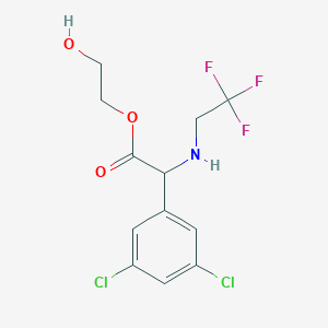 2-Hydroxyethyl 2-(3,5-dichlorophenyl)-2-(2,2,2-trifluoroethylamino)acetate